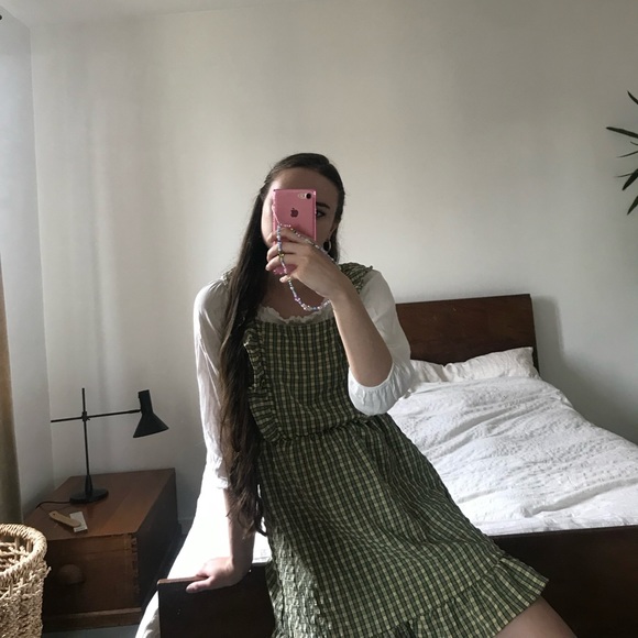 Wild Fable | Gingham Apron Dress - Picture 4 of 9